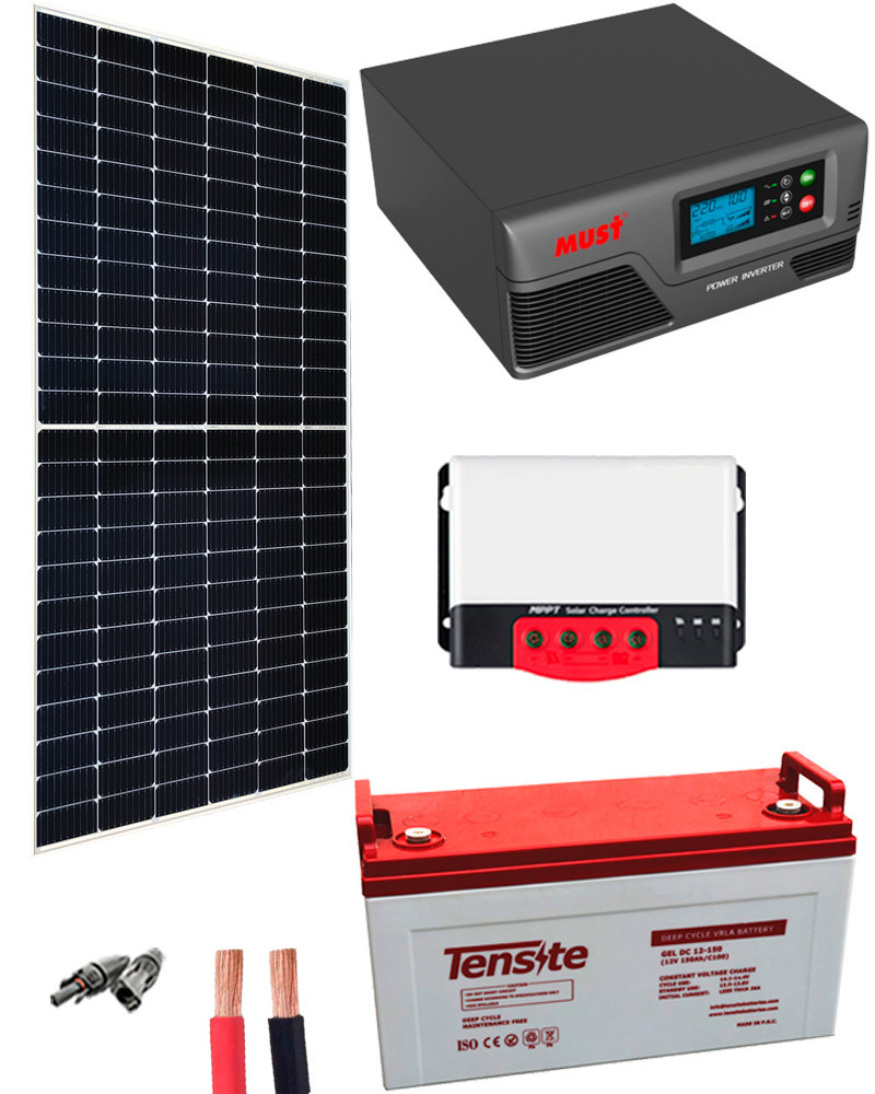 Kit Solar Fotovoltaico Aislada 1000W 12V 3000Whdia