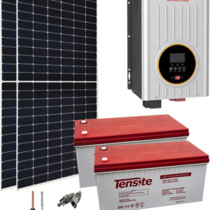 Kit solar de 700W: paneles solares de 7x100W con inversor de lazo de  rejilla de 1000W+Cable+conectores MC para uso doméstico